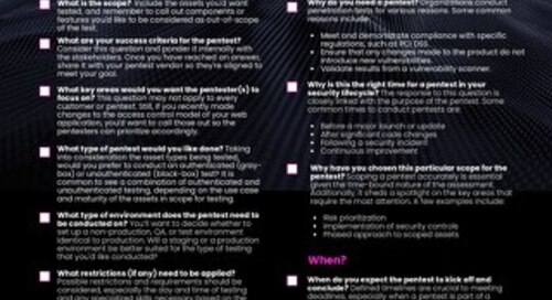 Pre-Pentest Checklist: Essential Questions to Answer Before Your Next Pentest